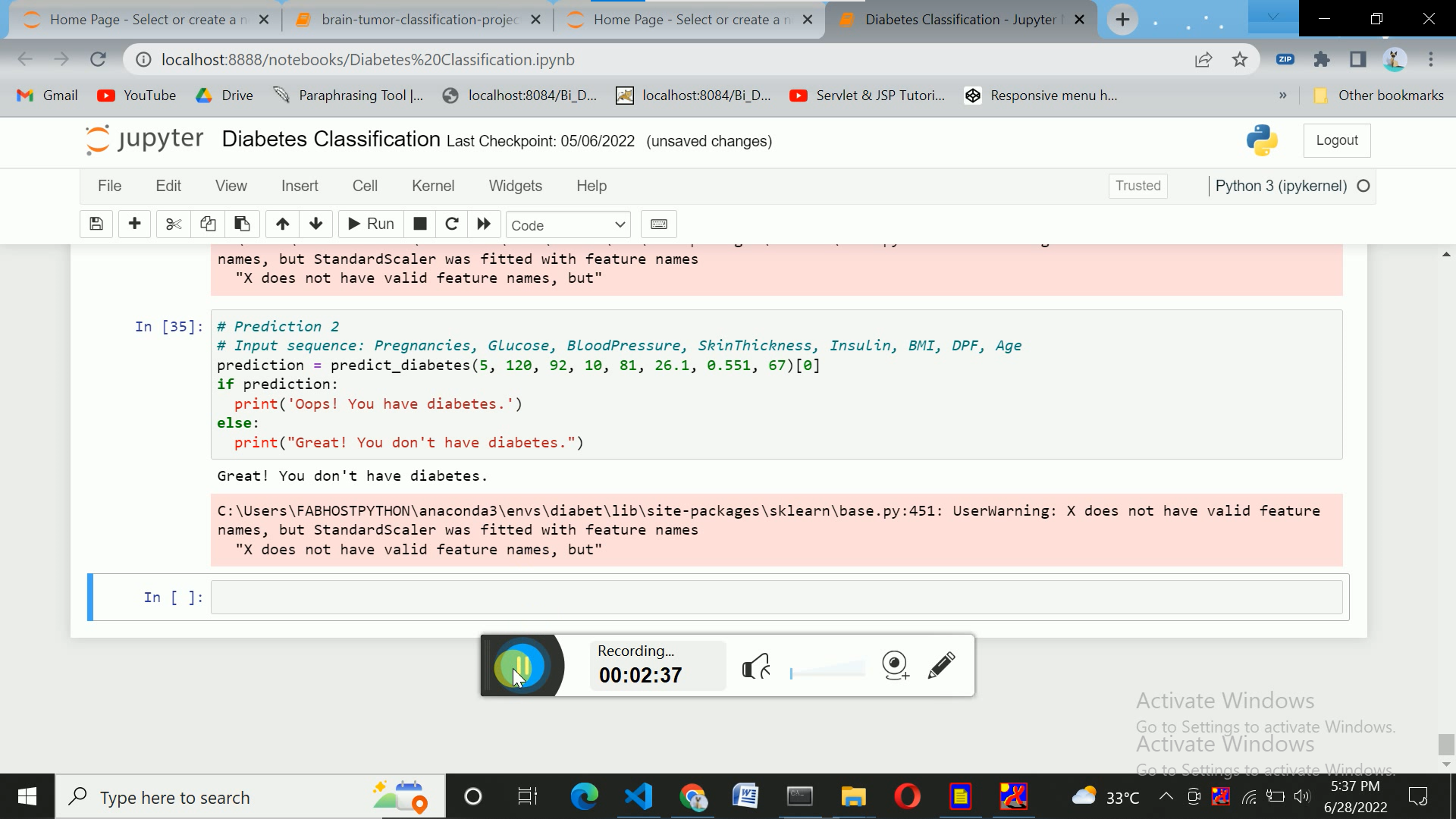 Machine Learning Based Diabetes Prediction And Development Of Smart Web Application